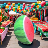 Meilleures ventes : Modèle de fruit gonflable géant en forme de pastèque pour décoration extérieure et publicité