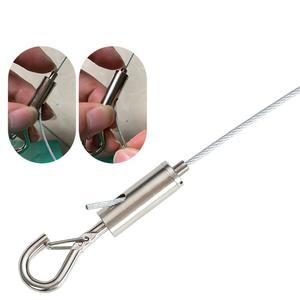 Support de suspension en fil d'acier galvanisé avec boucle à ressort de sécurité, revêtement plastique, pour décoration murale et accrochage d'images - Product Image 3