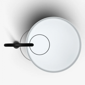 Falper Eccentrico Design moderno Freestanding lavabo ovale lavabo a mano per bagno o Hotel uso materiale in pietra di marmo - Product Image 2