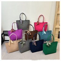 Nouveau Style 2025 INS Grande Vente Sac Grande Capacité Personnalisé en Feutre pour Femmes avec Logo Écharpe