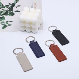 Custom Logo Leather Measure <b>Keychain</b> Hardware Leather Key Ring Portable Badge Wholesale Manufacturer Fashion Souvenir Accessory - Product Image 6