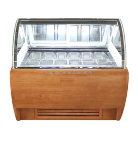 Refrigerador expositor de helado italiano con puerta de cristal, de 2 puertas, de una sola temperatura, para conos de helado - Product Image 6