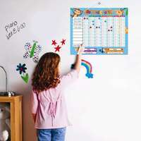 Tableau magnétique de récompenses pour enfants, suivi hebdomadaire des habitudes, planificateur de tâches pour un bon comportement, pour l'organisation familiale - Vente en gros