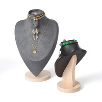 Présentoir en bois pour bijoux : colliers, pendentifs, boucles d'oreilles, bagues, bracelets, et boîtes d'emballage