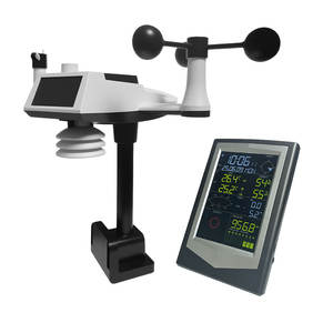 Thermomètre météo numérique à affichage couleur pour station météo avec horloge atomique, station de prévision avec calendrier - Product Image 4