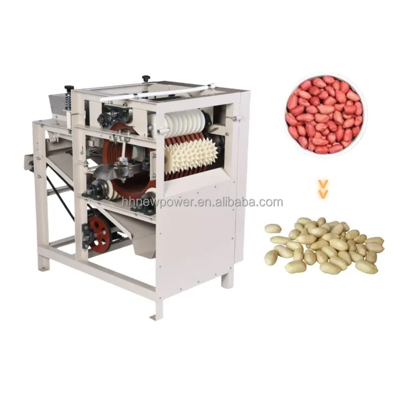 Fabriek Leveren Natte Type Tuinbonen Peeling Machine Amandelschiller Pinda Sojabonen Aardnoten Rode Huid Peeling Machine Prijs