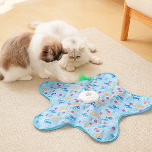 Ensemble de jouets pour chat intelligents sans fil automatiques, conception résistante aux morsures, fonctionnement silencieux, super moteur, rotation à 360 degrés, capteur, <span class=keywords><strong>anti</strong></span>-<span class=keywords><strong>ennui</strong></span> - Product Image 1