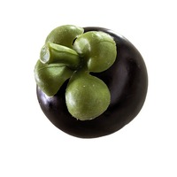 Boîte Mystère Jouet Anti-Stress Squishy en Forme de Mangoustan avec Son Croquant, Balle à Presser, Jouet Sensoriel Squishy