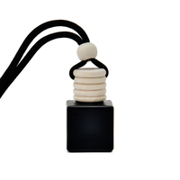100 pièces de diffuseurs d'air pour voiture suspendus noirs vides pour huiles essentielles, décoration intérieure de voiture, maison, bureau