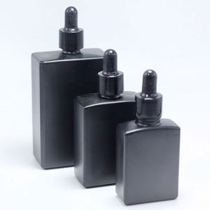 Flacon compte-gouttes en verre dépoli noir mat pour sérum et huile essentielle, 15ml, 30ml, 50ml, 100ml – Fournisseur Fabricant - Product Image 4