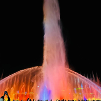 Fuente musical grande para exteriores, fuente de agua con espectáculo de luces programable para plaza de la ciudad