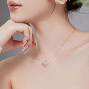 Collares Geométricos Románticos Dylam, Plata S925 Hipoalergénica, Barra Irregular que No se Deslustra, Zirconia 5A, Collar con Colgante para Mujer - Product Image 5