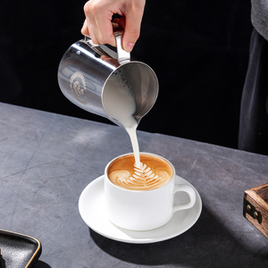Jarra de Espuma de Leche de Acero Inoxidable 304 de 600 ml, Grosor de 1 mm, Jarra de Leche con Boca de Águila para Arte Latte - Product Image 6