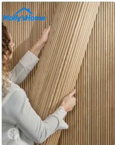 Panneaux muraux <span class=keywords><strong>en</strong></span> bois de chêne courbé polyvalents pour la décoration des surfaces de colonnes, 2400x600x20mm - Product Image 3