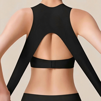 Soutien-gorge de sport en maille fine et respirante pour femme, sans armatures, sans coutures, à couvrance complète, avec soutien de la posture, pour le yoga, la gym et le quotidien