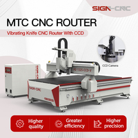 Router CNC Industrial de 3 Ejes con Cámara CCD y Cuchilla Oscilante para Corte/Grabado de Alta Precisión en Materiales Blandos y Paneles Publicitarios
