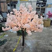 SPR Big Indoor Simulation Realistische Kirsche Glyzinien Kiefer Bonsai Baum Künstlicher rosa Baum im Topf Hochzeits feier Geburtstags dekor