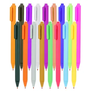 Popular Design Candy Color Carbon Neutral Inventory Promotion 0.5mm Tip Gel Ink Pen with Custom Logo