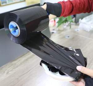 Film Estirable Industrial Negro de Alto Brillo, Plástico para Envolver Palets, Autoadhesivo, Embalaje Resistente - Product Image 4