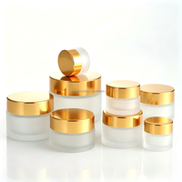 Pot en verre dépoli pour crème cosmétique et soins de la peau, avec bouchon à vis, 15ml, 20ml, 30ml, 50ml, 60ml – Vente chaude