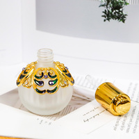 Flacons en verre de 50 ml en forme de citrouille pour parfum, huile, attar et sérum, avec pompe atomiseur rechargeable en métal pour plantes # R59806