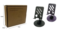 Support de téléphone portable Support de téléphone portable en métal pour diffusion en direct Réglage de la rotation à 360 degrés Support pliable pour tablette