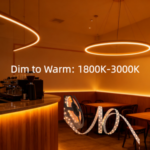 Bande LED à double rangée, CRI élevé Ra95, gradation VR, 240 LED, basse tension DC24V, lumière d'ambiance pour l'extérieur et l'intérieur, hôtel, bande LED - Product Image 1