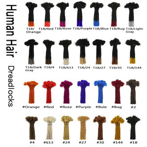 0.6cm 0.8cm Clips dans les cheveux Dreadlocks Extensions 100% cheveux humains 613 couleur blonde naturel Crochet tressage Afro <span class=keywords><strong>Dreads</strong></span> serrures en vrac - Product Image 6