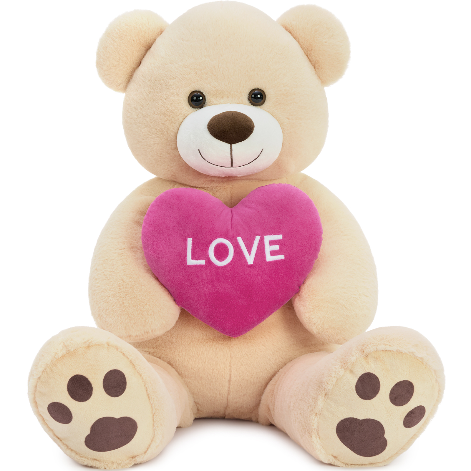 Brown Love Heart Teddy Bear