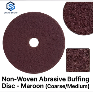 Disco de Pulido Abrasivo No Tejido Cheng Sheng, Color Granate, Grano Medio - Product Image 1