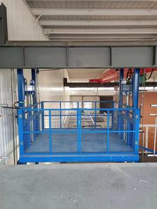 Pasokan pabrik tanaman panduan penyimpanan rel pengangkut barang Lift kargo angkat hidrolik tetap <span class=keywords><strong>2</strong></span> Ton - Product Image 5