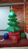 Sapin de Noël gonflable de 8 pieds avec lumières LED, sapin de Noël rotatif pour décoration extérieure/intérieure