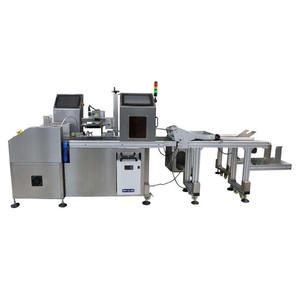 Machine de marquage laser UV à pagination automatique haute vitesse avec inspection visuelle et rejet automatique des codes QR pour bouchons de bouteilles - Product Image 2
