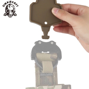 SINAIRSOFT Gancho para cinturón táctico de 17,5 cm x 7,3 cm, bucle colgante para almacenamiento de equipo, ajuste universal - Product Image 2