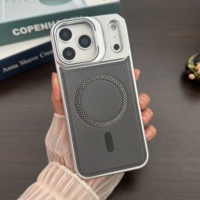 Casing Ponsel Kulit Mewah dengan Tempat Kartu Magnetik yang Dapat Dilepas untuk iPhone 16 17 18 Pro Max, Casing Belakang Kulit Model Dompet