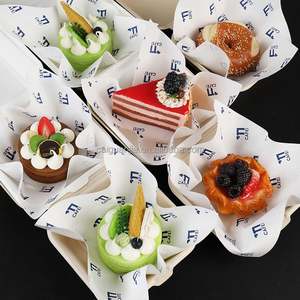 Greaseproof <b>Paper</b> Cake Liner Ins Greaseproof <b>Paper</b> Latimisu Dessert Burger Fries Wrapper - Product Image 3