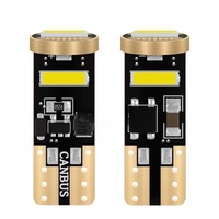 Luz LED popular para coche, indicador de posición T10 7020 de 3 luces, luz de matrícula de alto brillo con decodificador, luz de lectura, luz de cabina