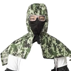 Dust proof cap with glasses shawl cap hood seal labor personal protective cap breathable seal anti fog face shields