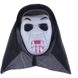 Maschera di Halloween Ghost Face con Cappuccio in Garza Nera, Maschera Horror Scream <span class=keywords><strong>Teschio</strong></span> Diavolo, Accessorio per Costume da Festa Cosplay BS099 - Product Image 5