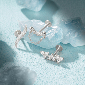 Pendientes de Plata 925 con Borla Pequeña y Diseño Plano, de Moda y Gran Venta - Product Image 4