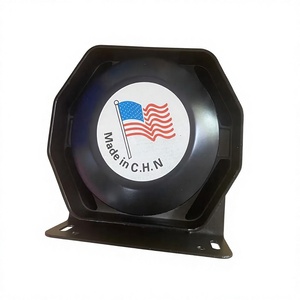 Bocina de Alarma de 200W, 12V, 8 Ohmios, Negra, Plana, Ultrafina, para Altavoz de Coche, Uso General - Product Image 1