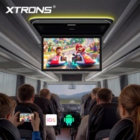 Moniteur de toit de voiture Android XTRONS 19,5 pouces avec écran IPS 1600x900P, 2+32 Go intégrés, haut-parleurs, entrée AV double HD, lecture vidéo 4K