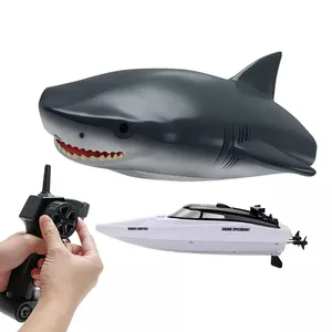 2.4ghz Remote Controlled Lake& Swimming Pool Electric Toy Rc Remote Control Shark Boat Toy For Kids