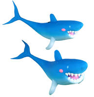 Requin gonflable géant réaliste – Étanche, durable, résistant au soleil, couleur intégrale, ventilateur intégré, taille personnalisée pour la publicité