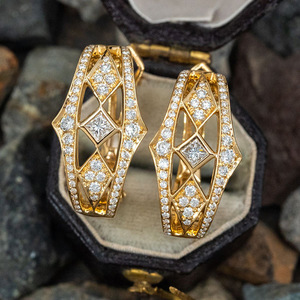 Orecchini a Cerchio Semplici per Donne, Accessori Classici per Uso Quotidiano - Product Image 1