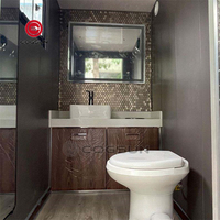 Meilleures ventes de toilettes portables de luxe pour les interventions d'urgence et les secours en cas de catastrophe, avec douche, remorque de toilettes mobiles