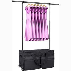 Free sample The Best-Selling Wheeled Collapsible Rolling Garment Rack <b>for</b> Rolling <b>Dance</b> <b>Bags</b>, Duffel <b>Bags</b>, and <b>Costumes</b> - Product Image 1