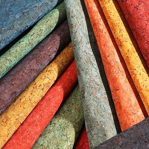 Clásico 0,4-1,6mm PU tejido de cuero sintético en relieve <span class=keywords><strong>Natural</strong></span> vegano corcho cuero carbonizado tela para bolsa muestra gratis - Product Image 3