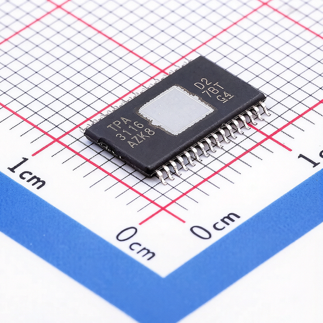 Original TPA3116D2DADR 2x50W Class D Audio Amplifier, 4.5-26V Input, HSOP-32, High Efficiency, in Stock