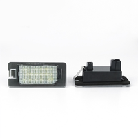 Lampe de plaque d'immatriculation LED haute luminosité 6500-7000K 2,8W 12-30V Tension universelle Étanche pour Volkswagen Audi Skoda SEAT Golf